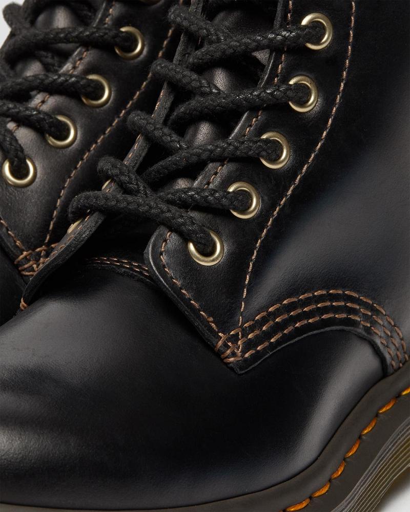 Dr Martens 1460 Pascal Abruzzo Leren Enkellaars Dames Zwart | NL 8TCE